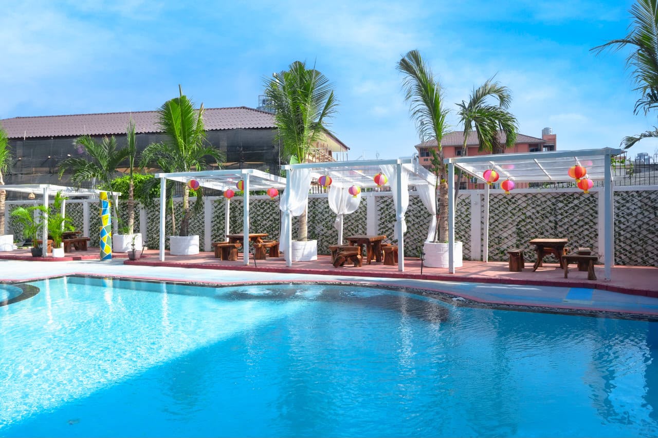 Private pool cabanas