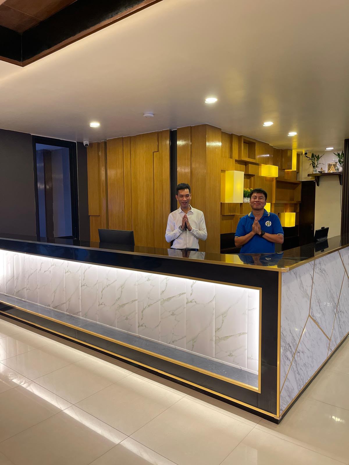 Friendly reception staff at The Holiday Resort Pattaya